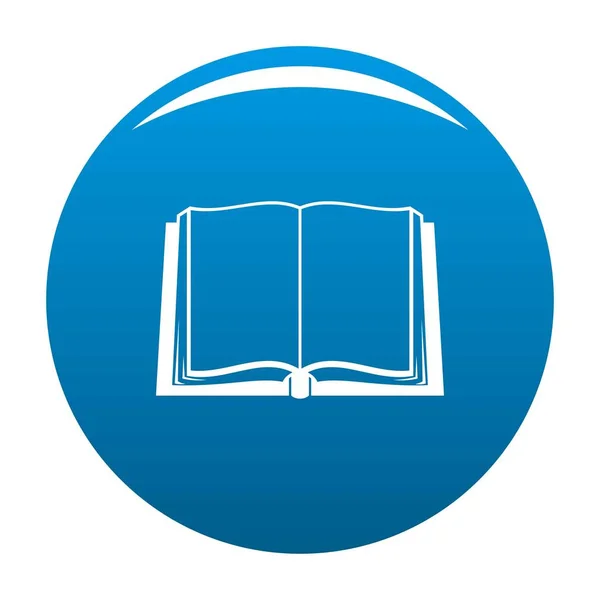 Kniha nasazen ikonu modrý vektor — Stockový vektor