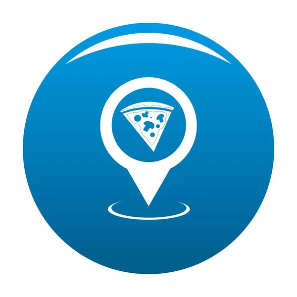 Синий вектор карты пиццы — стоковый вектор