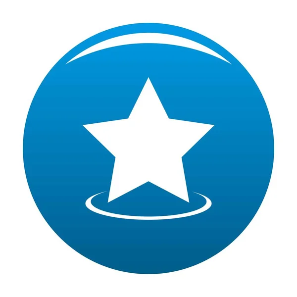 Estrella icono azul vector — Vector de stock