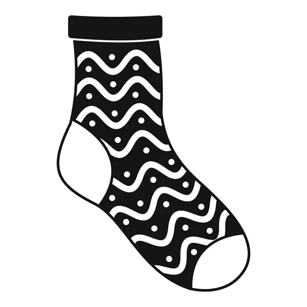 Příjemné ponožky ikona, jednoduchý styl — Stockový vektor