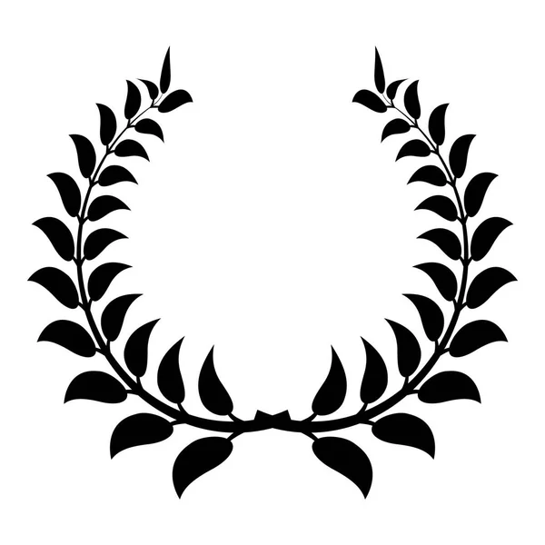 Icono de corona de plantas, estilo simple — Archivo Imágenes Vectoriales