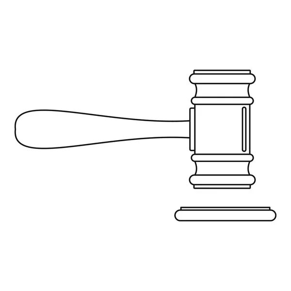Δικαστήριο εικονίδιο, στυλ διάρθρωσης — Διανυσματικό Αρχείο