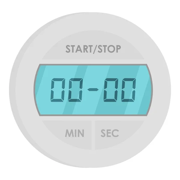 Digital timer ikon, platt stil — Stock vektor