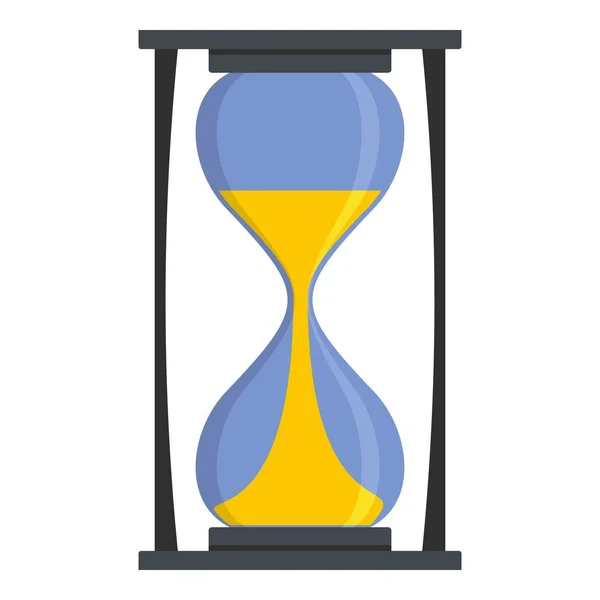 Icono de reloj de arena, estilo plano — Vector de stock