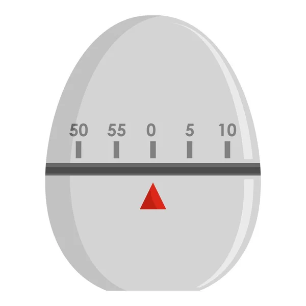 Icono del temporizador de huevo, estilo plano — Vector de stock