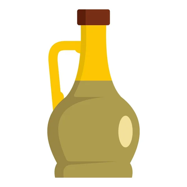 Glas flaska ikon, platt stil — Stock vektor