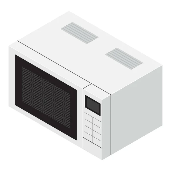 Small microwave icon, isometric style — Stock Vector