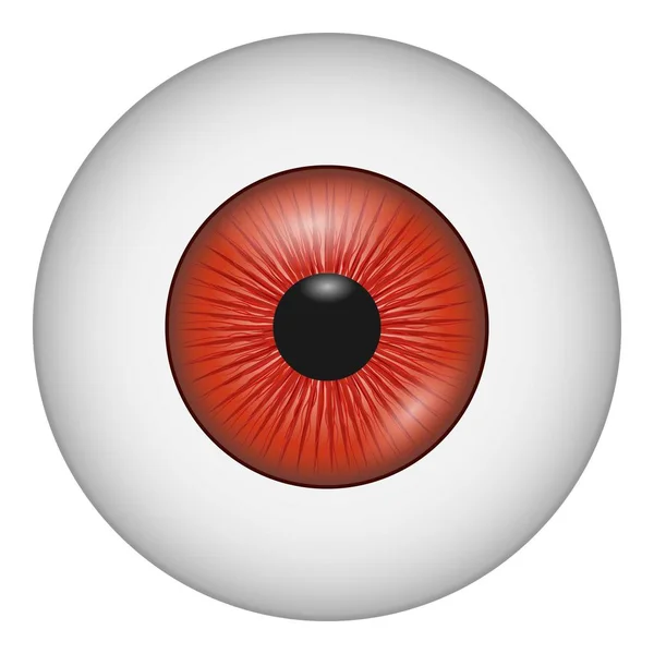 Vampire eye icon, realistic style — Stock Vector