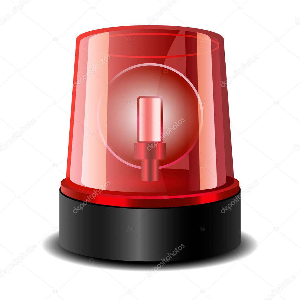 Ambulance siren icon, realistic style