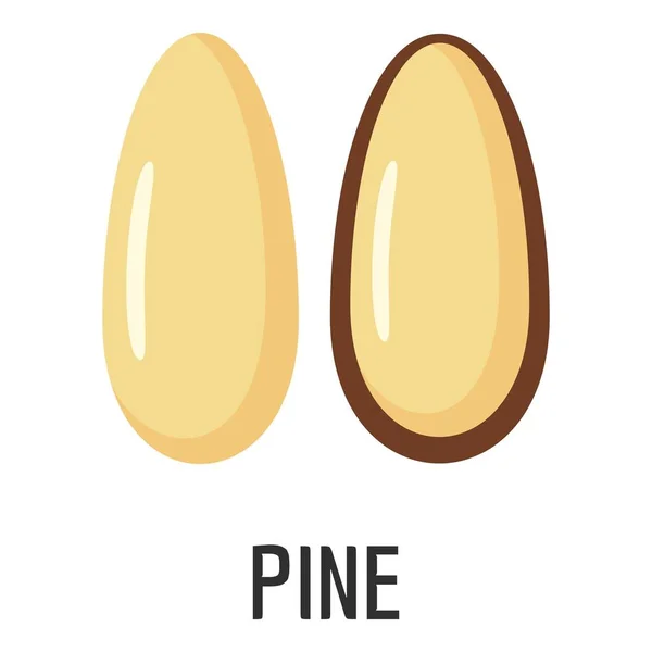 Icône en pin, style plat — Image vectorielle