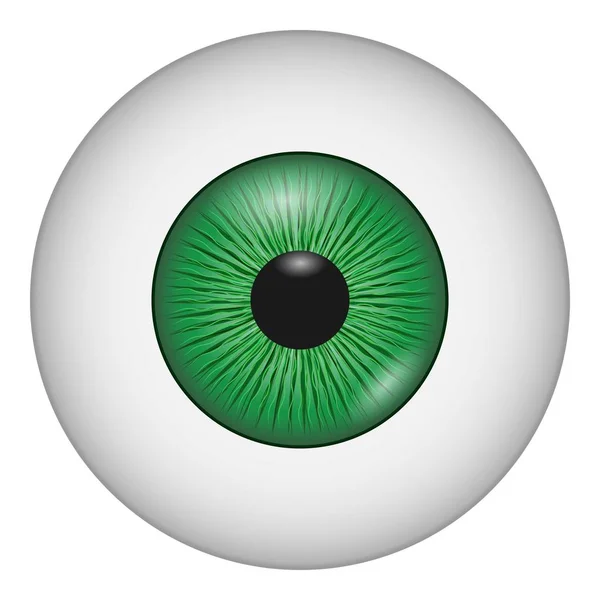 人間の目のアイコン、現実的なスタイル — ストックベクタ
