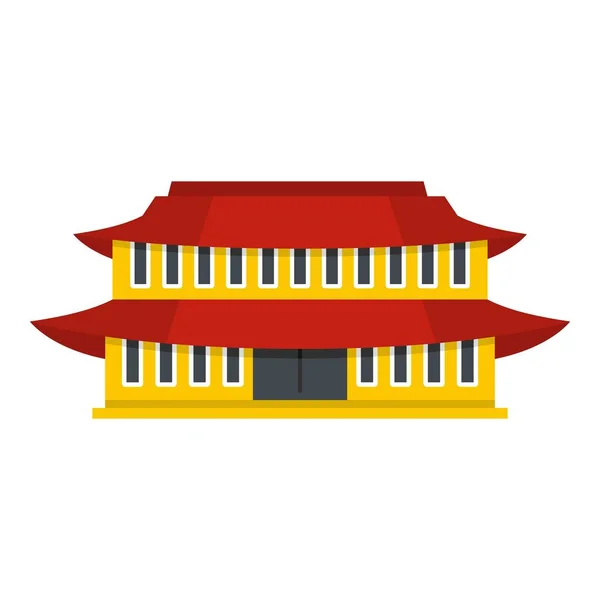 Small temple icon, flat style