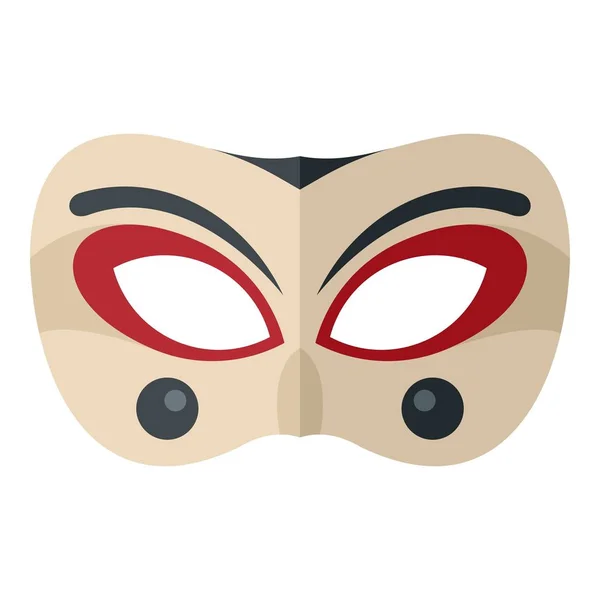 Ikona masky klaun, plochý — Stockový vektor