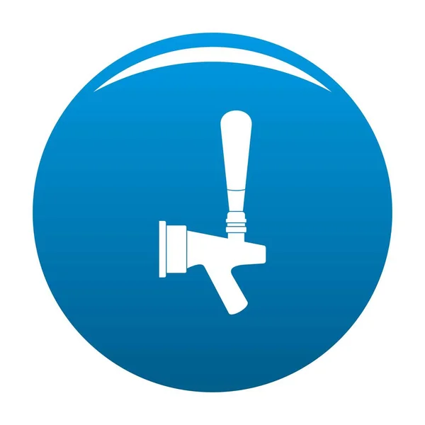 Big tap icon vector blue — Stock Vector