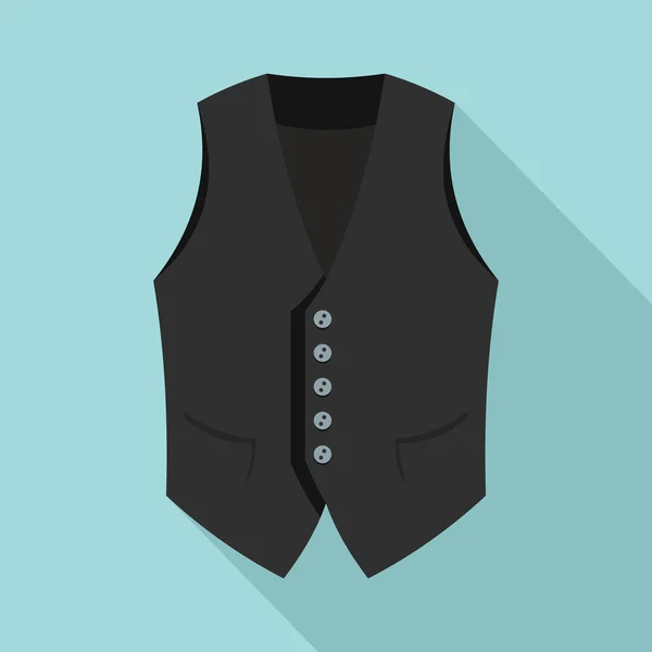Actor vest icon, flat style — Stock Vector