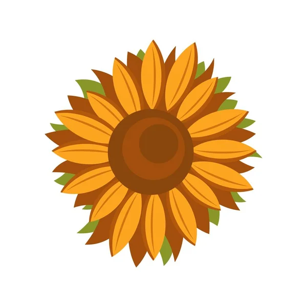 Висока соняшникова ікона, плоский стиль — стоковий вектор