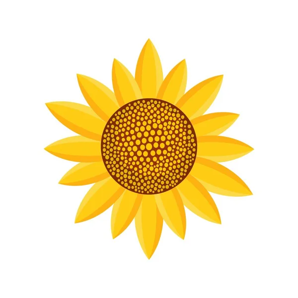 Icono de planta soleada, estilo plano — Archivo Imágenes Vectoriales