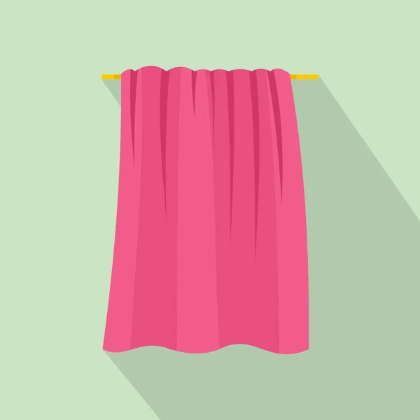 Icono de toalla de bebé, estilo plano — Vector de stock