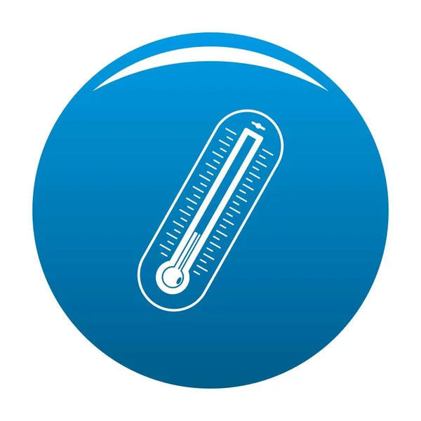 Fever thermometer icon vector blue — Stock Vector