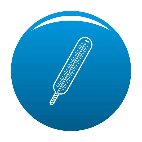 Quecksilberthermometer Symbol Vektor blau — Stockvektor