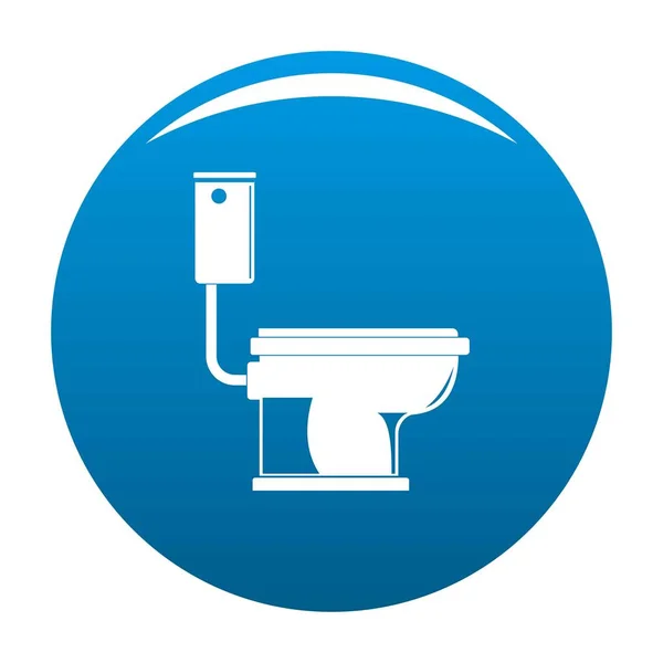 WC pictogram vector blauw — Stockvector