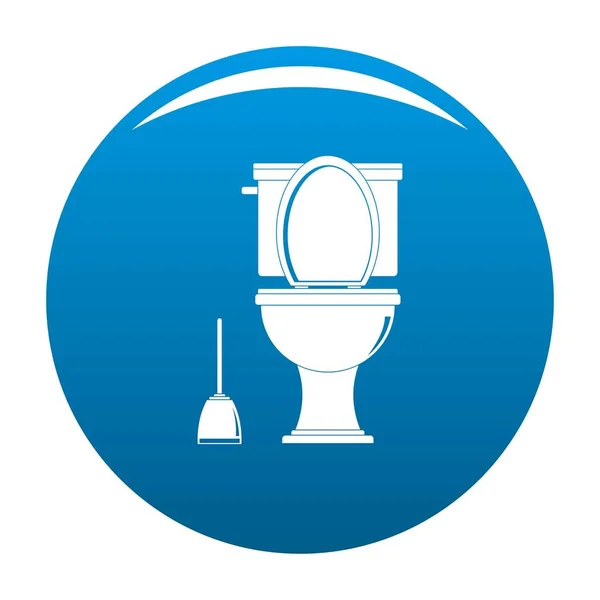 Komfort Toilette Symbol Vektor blau — Stockvektor