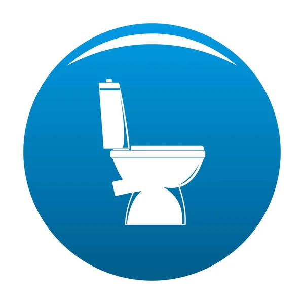 Home Toilette Symbol Vektor blau — Stockvektor