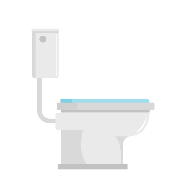 Toilet icon, flat style — Stock Vector