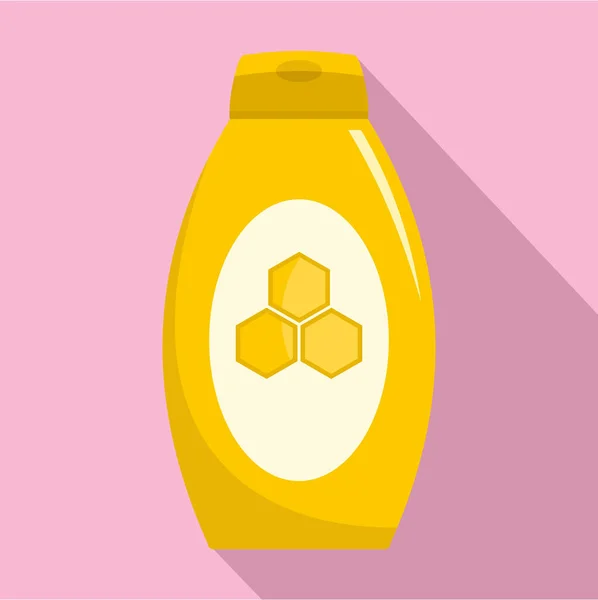 Ícone de creme de mel, estilo plano — Vetor de Stock