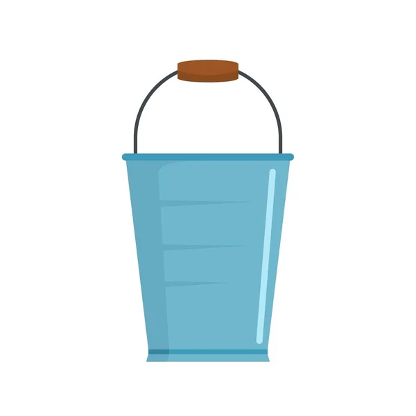 Bucket icon, flat style — Stock Vector
