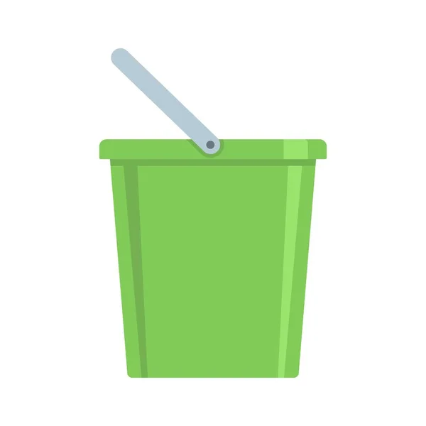 Domestic bucket icon, flat style — Stock Vector