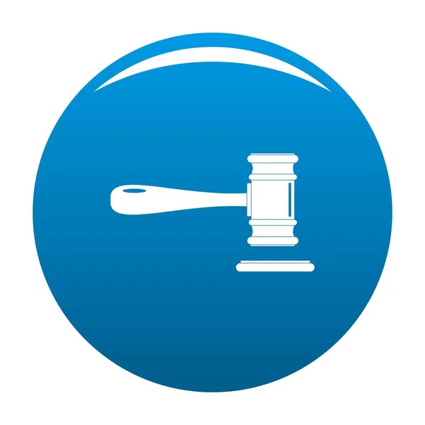 Tribunal ícone vetor azul — Vetor de Stock