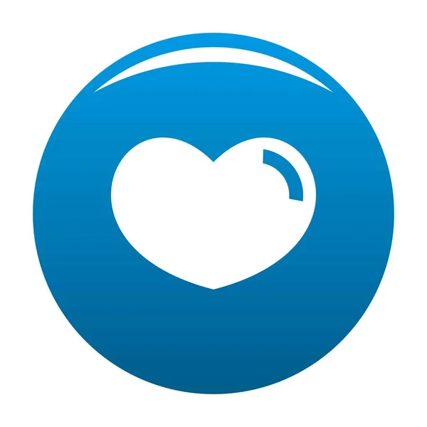 Loving cuore icona vettore blu — Vettoriale Stock