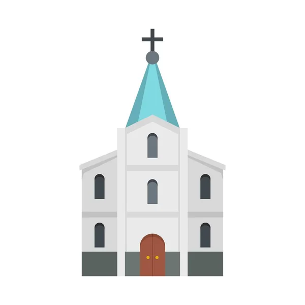 Kirche εικονίδιο, επίπεδη στυλ — Διανυσματικό Αρχείο
