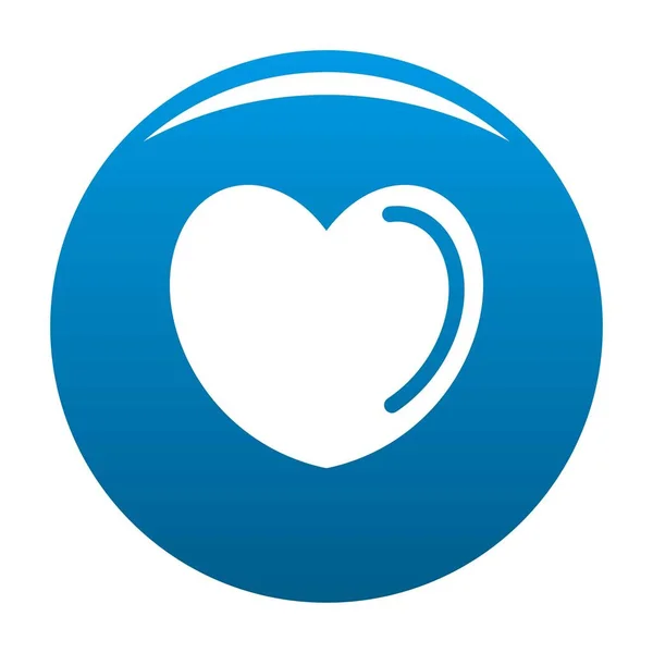 Vettore icona cuore avvelenato blu — Vettoriale Stock