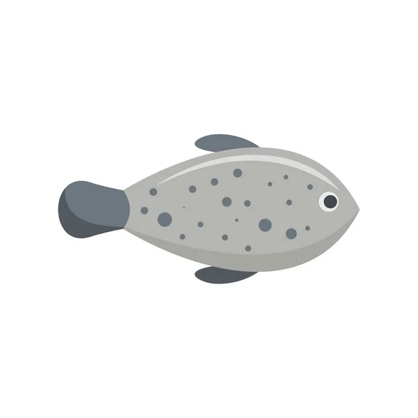 Natuur vis pictogram, vlakke stijl — Stockvector