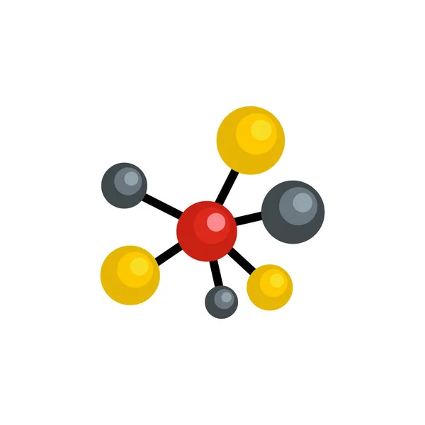 Atomik kafes simgesi, düz stil — Stok Vektör