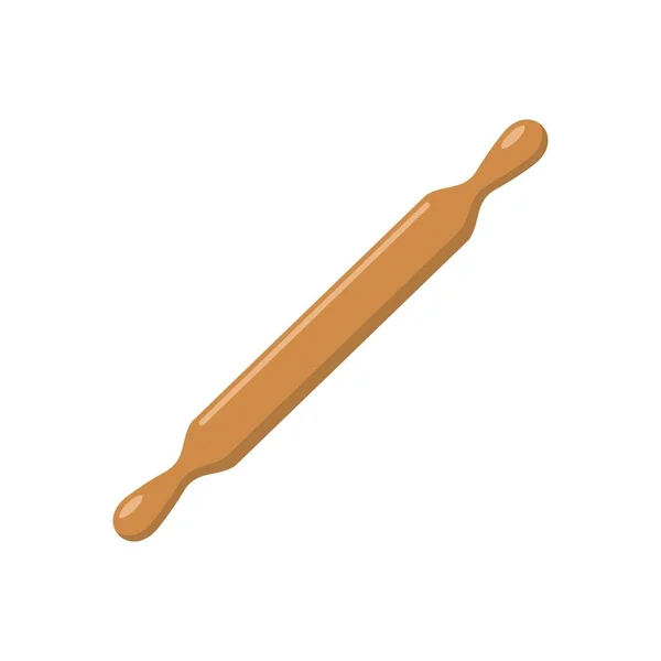 Icône Rolling pin, style plat — Image vectorielle