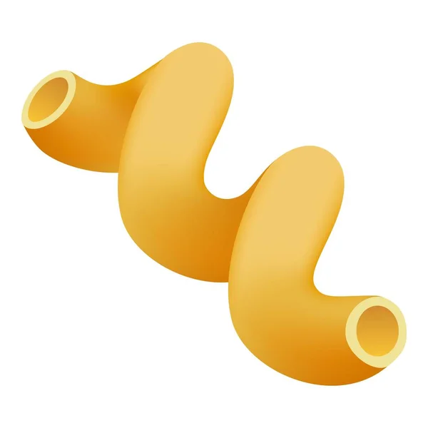 Fusillini těstoviny ikona, realistický styl — Stockový vektor