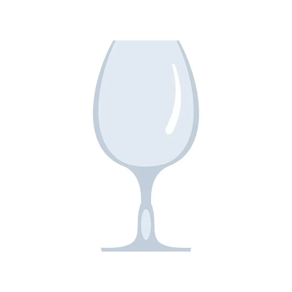 Wineglass icon, flat style — Stock Vector