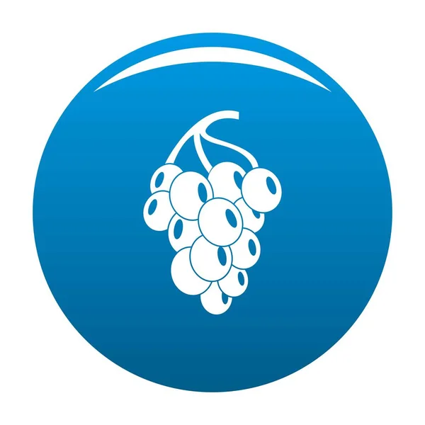 Icône de raisin foncé vecteur bleu — Image vectorielle