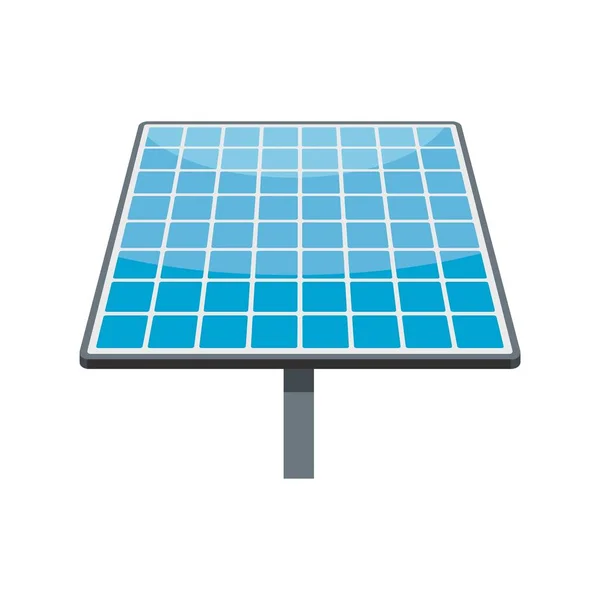 Icona di generazione solare, stile piatto — Vettoriale Stock