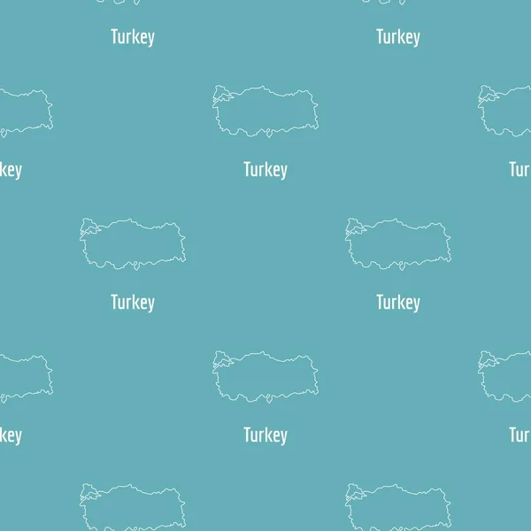 Тонкий вектор карты Турции простой — стоковый вектор