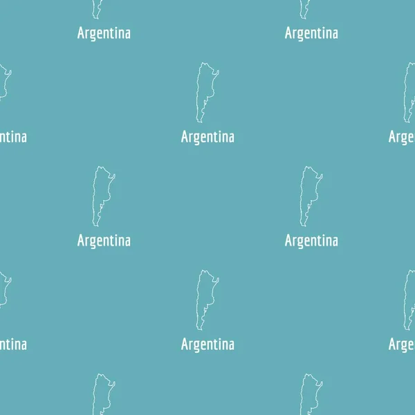 Argentina mapa ithin línea vector simple — Archivo Imágenes Vectoriales