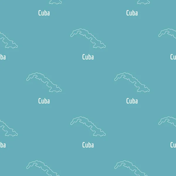 Тонкий вектор карты Кубы простой — стоковый вектор