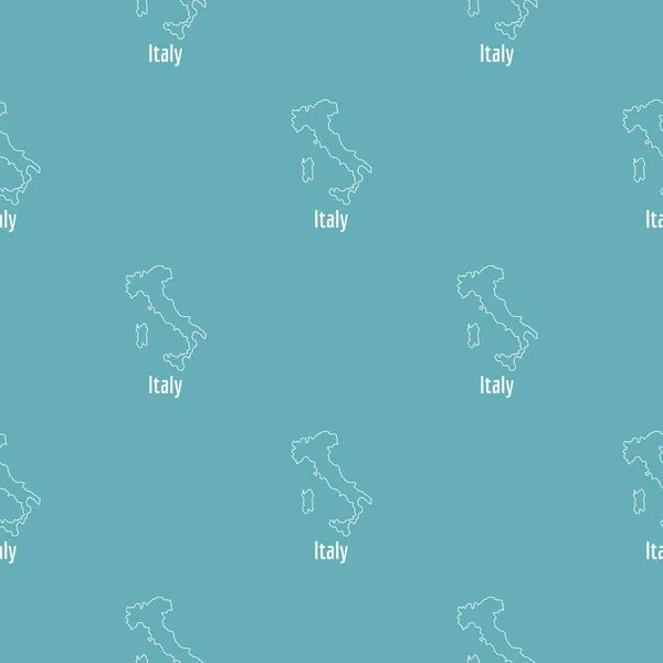 Italia mapa línea delgada vector simple — Vector de stock