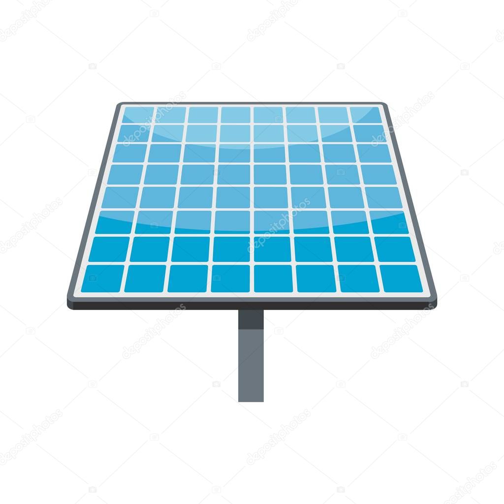 Solar generation icon, flat style