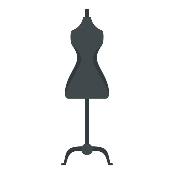 Sewing mannequin icon, flat style — Stock Vector