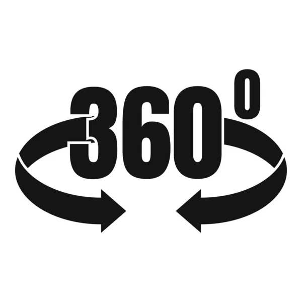 신경 360 도 아이콘, 간단 한 스타일 — 스톡 벡터