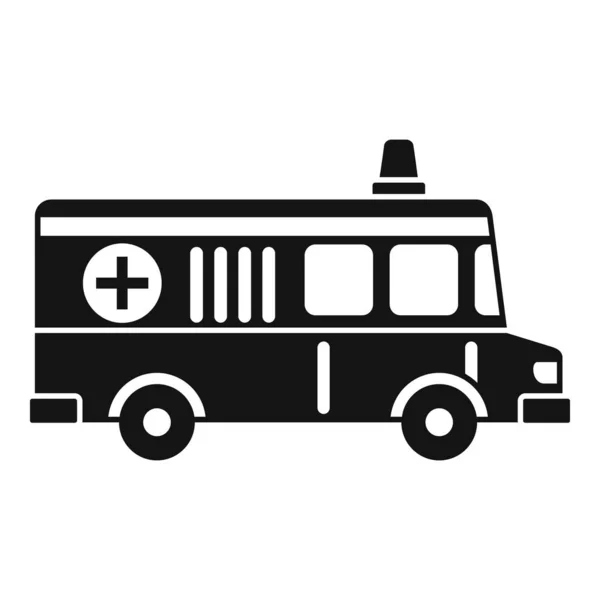 Old ambulance icon, simple style — Stock Vector